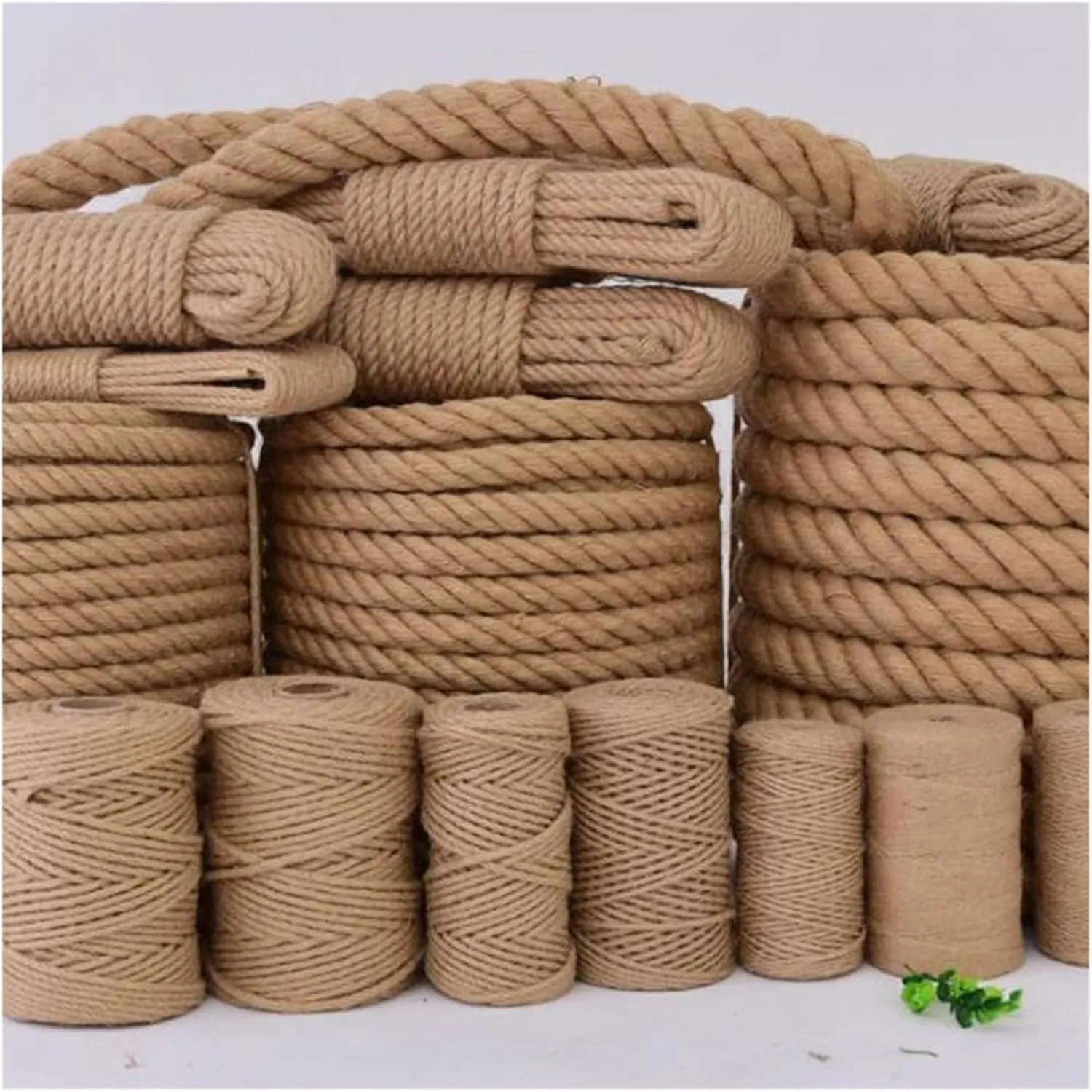 Garden Jute Rope,Crafts Rope, Rope Rescue Tug of Jute Rope High Altitude Climbing Rope(Size:8mm 20M) (Size : 8mm 20M) (Size : 8MM 30M) (Color : One Color, Size : 8MM 20M)