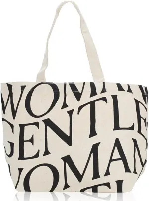 Gentlewoman Cosmos Tote Bag Beige 100% Genuine from Thailand