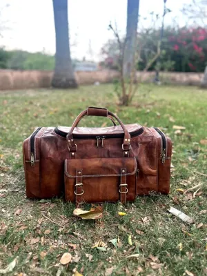 Genuine Goat Leather Duffle Bag (21 Inch)