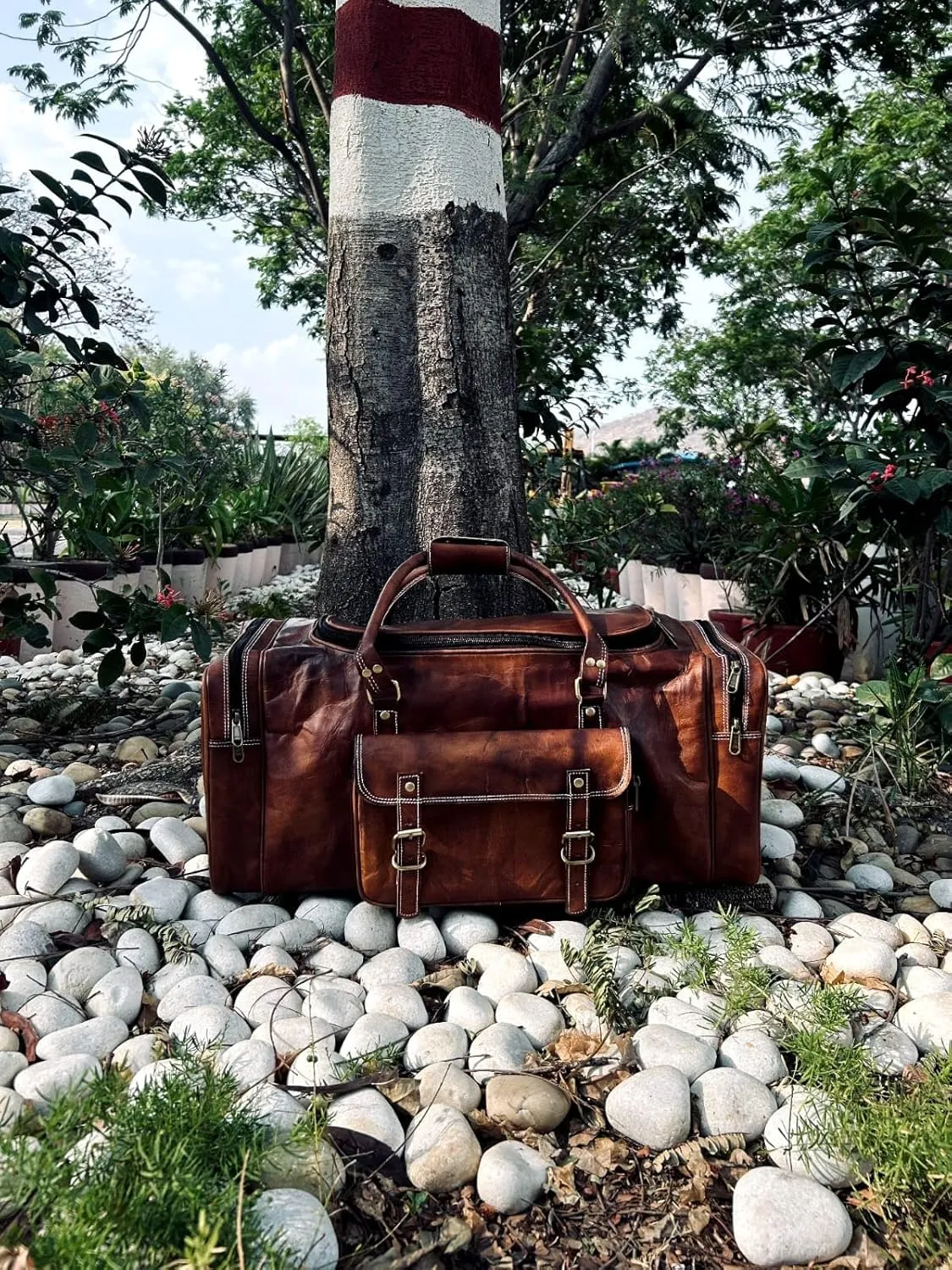 Genuine Goat Leather Duffle Bag (21 Inch)