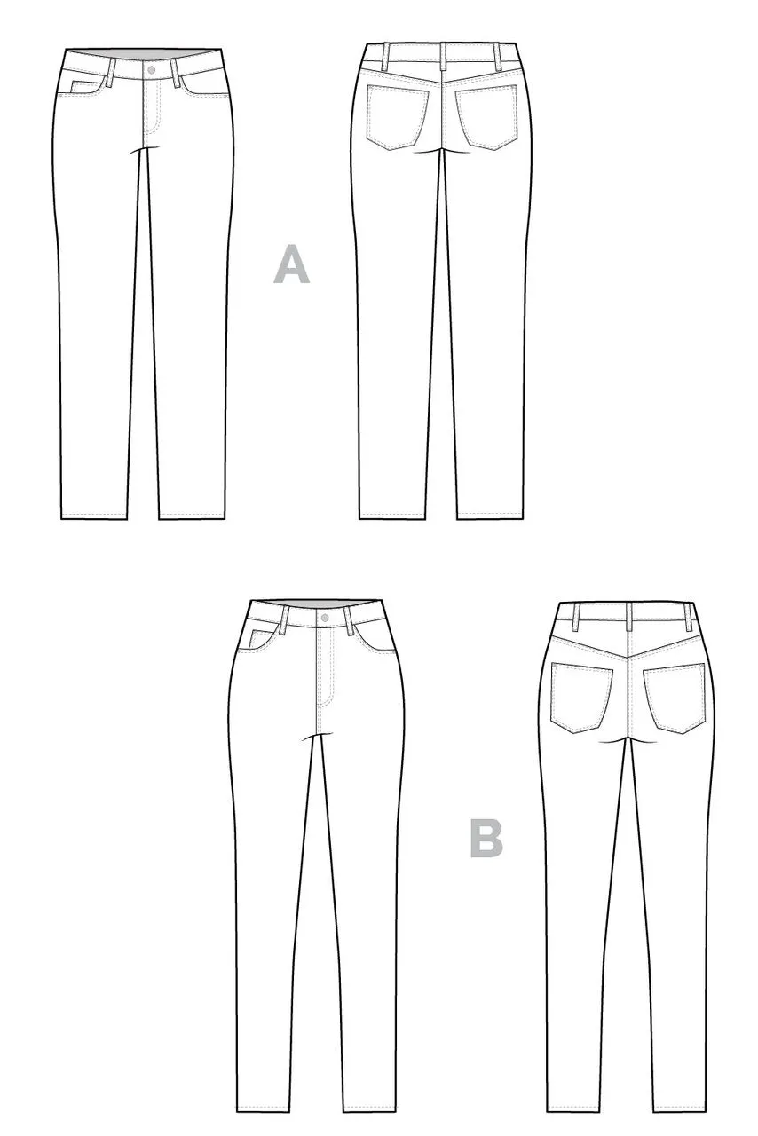 GINGER SKINNY JEANS • Pattern