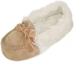Girl Toddler Moccasins Micro Suede Velvet and Faux Fur Quality Many Sizes and Colors!!