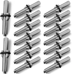 Gisafai 16 Pcs Rock Splitting Wedges, Wedge and Feather Shims, Heavy Duty Stone Splitting Tools Rock Hounding Equipment for Marble Rocks Concrete Granite(5/8 Inch)