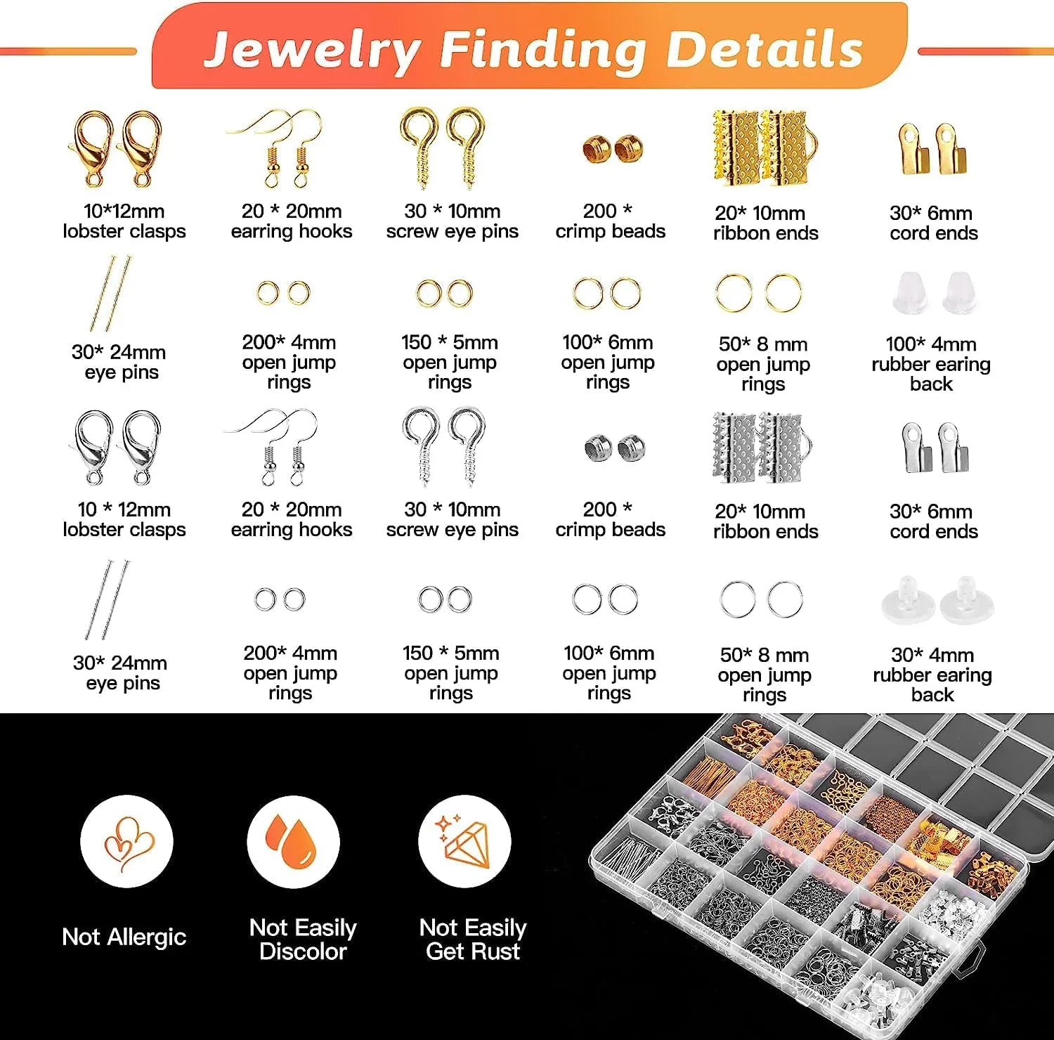 Giwaelro Jewelry Making Kit for Adults, Jewelry Making Supplies with Jewelry Making Tools, Jewelry Pliers, Jewelry Wires, Findings, Necklace Chains, Magnifier and Storage Bag