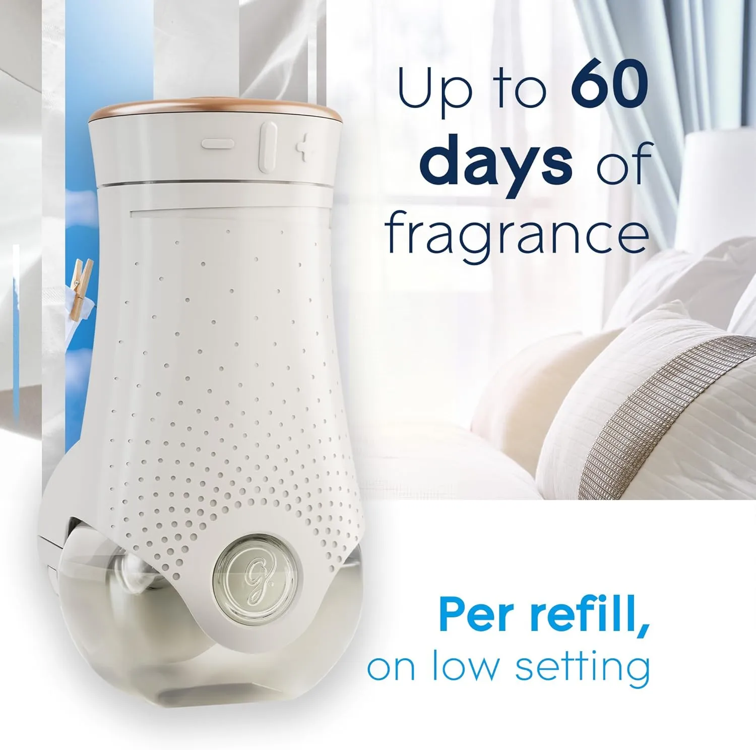 Glade PlugIns Refills Air Freshener, Scented and Essential Oils for Home and Bathroom, Clean Linen, 6.7 Fl Oz, 10 Count (Packaging May Vary)