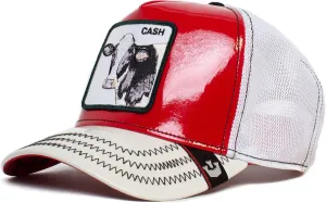 Goorin Bros. The Farm Unisex High Shine Faux Leather Adjustable Snapback Trucker Hat