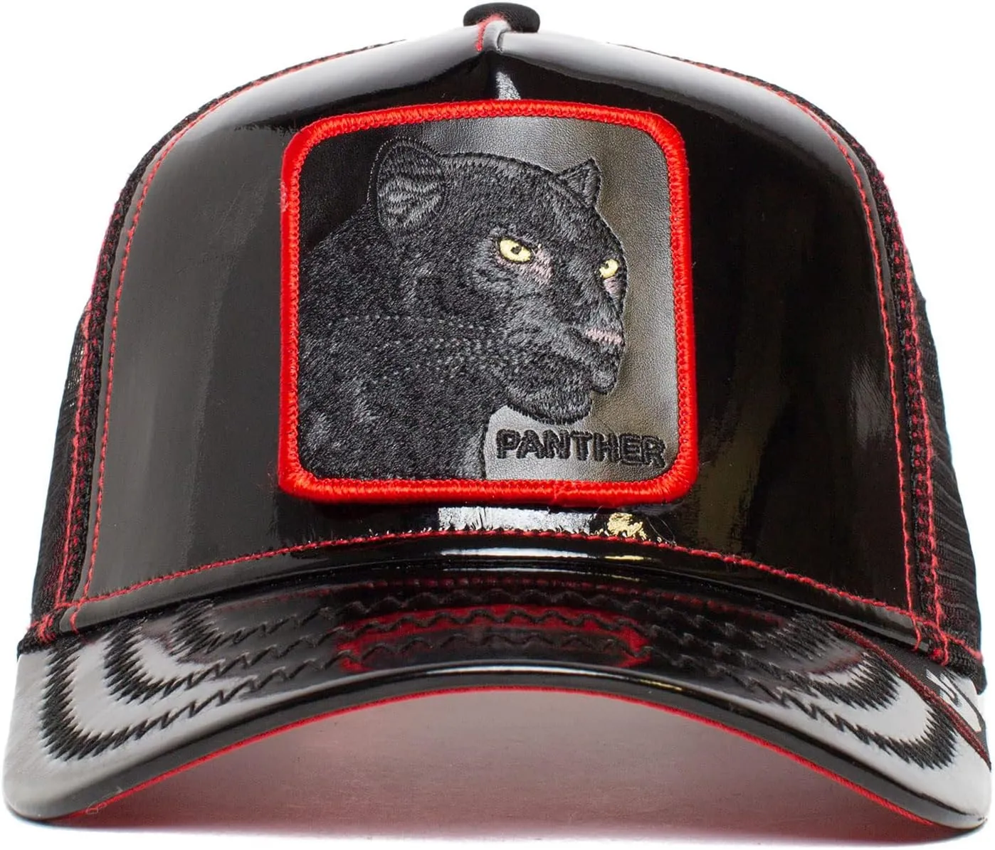 Goorin Bros. The Farm Unisex High Shine Faux Leather Adjustable Snapback Trucker Hat