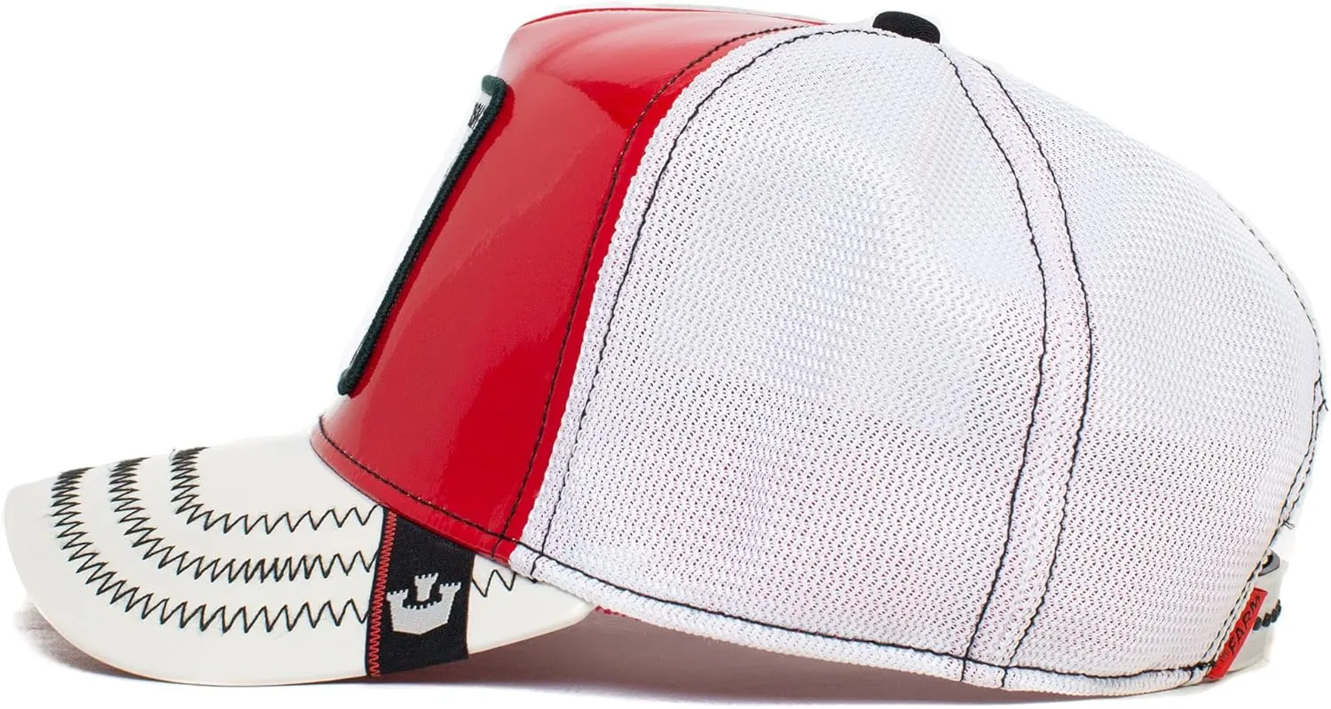 Goorin Bros. The Farm Unisex High Shine Faux Leather Adjustable Snapback Trucker Hat