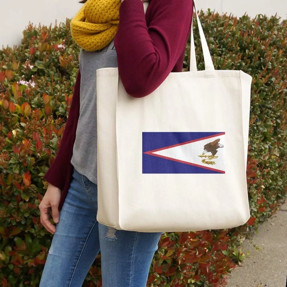 GRAPHICS & MORE American Samoa US Territory Flag Grocery Travel Reusable Tote Bag