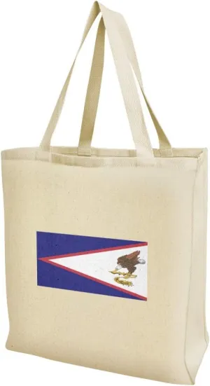 GRAPHICS & MORE American Samoa US Territory Flag Grocery Travel Reusable Tote Bag