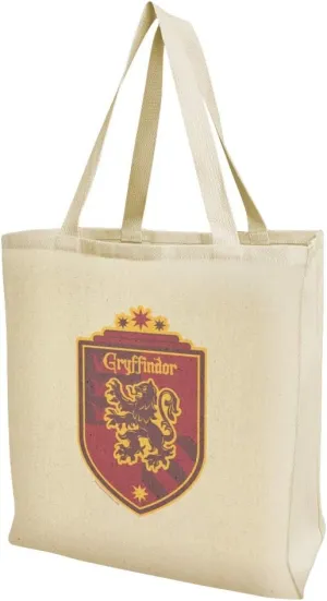 GRAPHICS & MORE Harry Potter Gryffindor Plaid Sigil Grocery Travel Reusable Tote Bag
