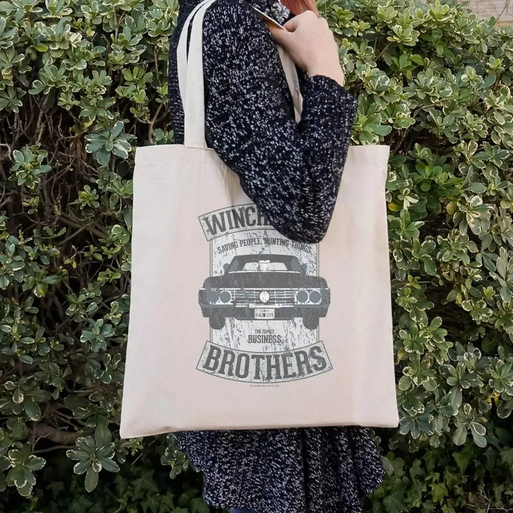 GRAPHICS & MORE Supernatural Brother's Impala Grocery Travel Reusable Tote Bag