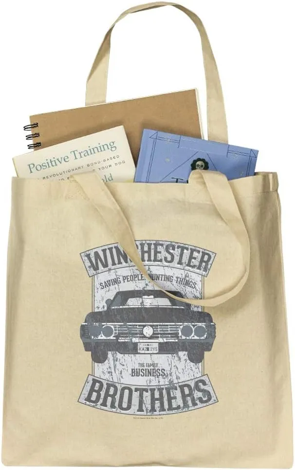 GRAPHICS & MORE Supernatural Brother's Impala Grocery Travel Reusable Tote Bag