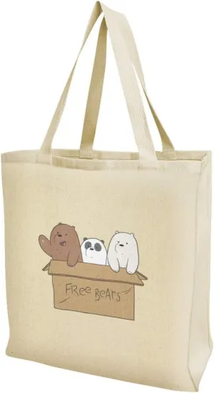 GRAPHICS & MORE We Bare Bears Baby Bears Grocery Travel Reusable Tote Bag