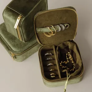 Green Velvet Jewelry Box