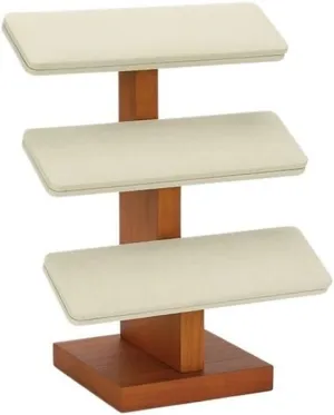 GRFIT Jewelry Organizer Trapezoidal Ladder Display Rack Bracelet Watch Jewelry Storage Rack Placement Rack Jewelry Accessories Jewelry Stand(White,Large)