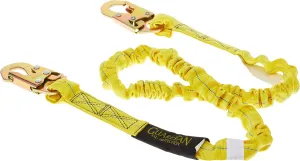 Guardian Fall Protection 11200 IS-72 6-Foot Internal Shock Lanyard with snap hooks
