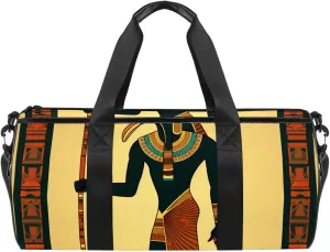Gym Bags for Men,Travel Duffel Bags for Women,Ancient Egyptian Ethnic Soldier,Workout Bag