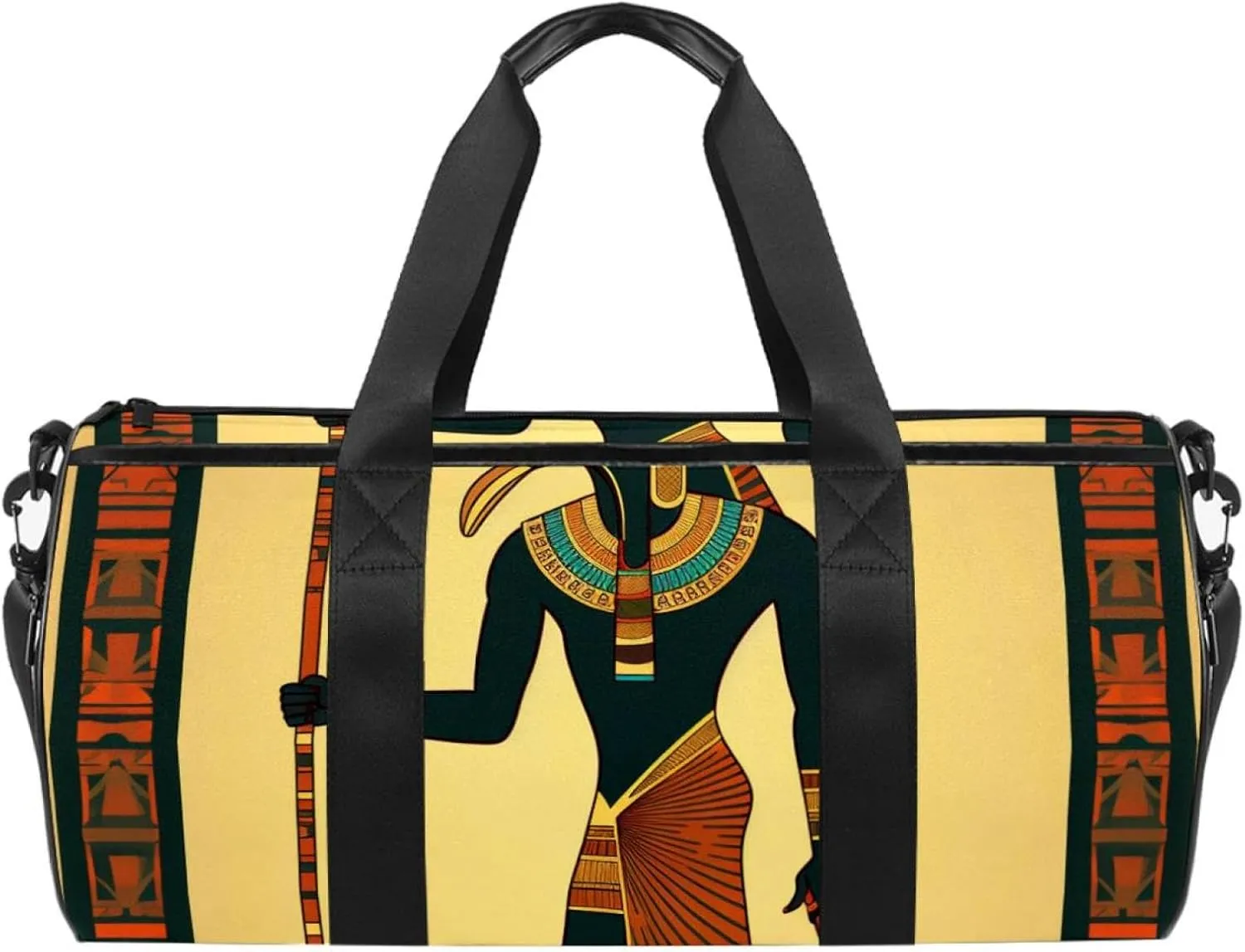 Gym Bags for Men,Travel Duffel Bags for Women,Ancient Egyptian Ethnic Soldier,Workout Bag
