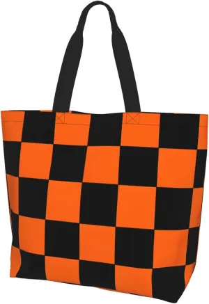 Halloween Women Travel Tote Bag With Zipper - Large Beach Work Handbag Purse
