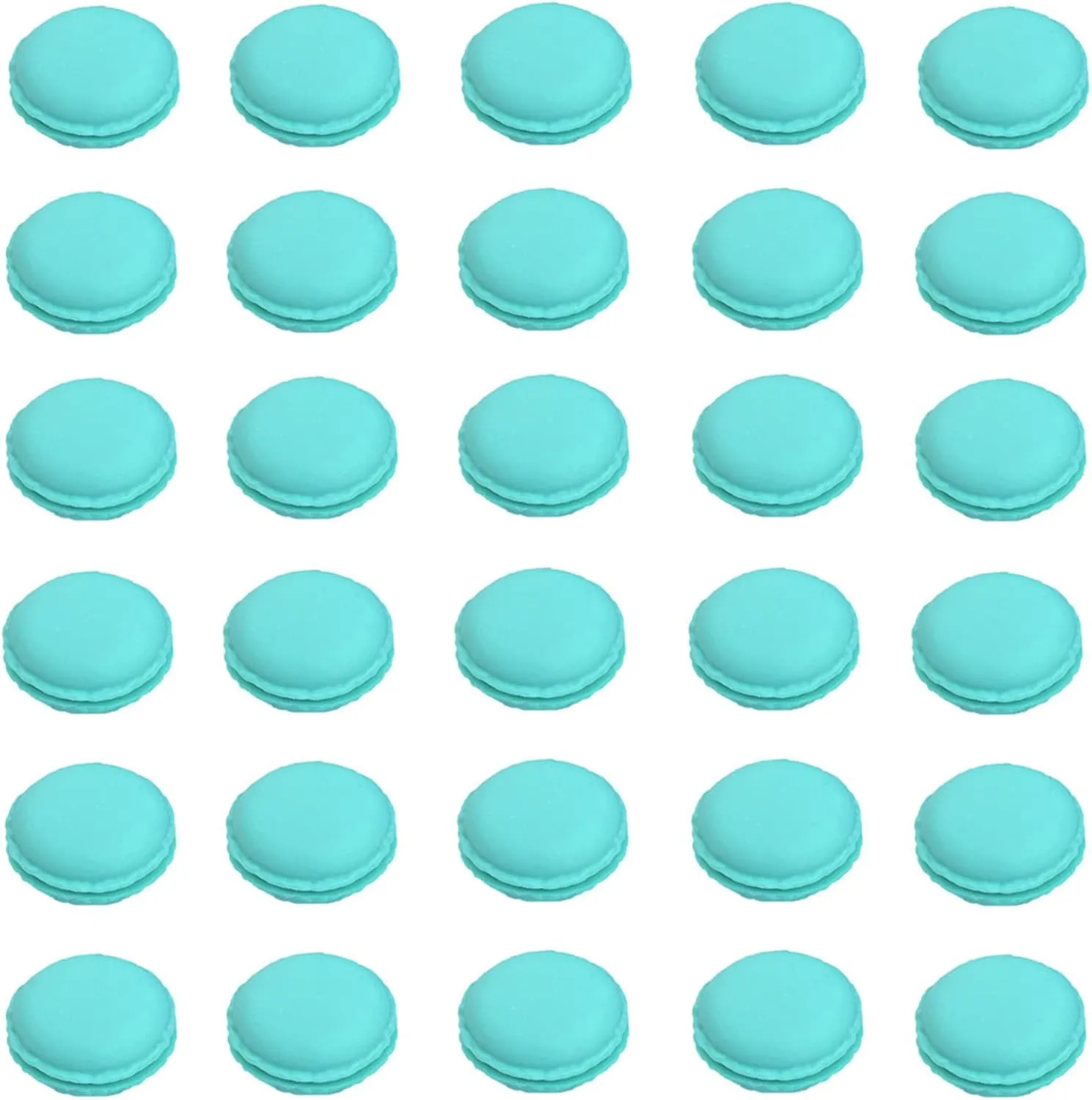 HAN SHENG 30 Pcs Cute Macaron Mini Storage Case Jewelry Box Case Jewelry Storage Container Earring Travel Organizer (Blue)