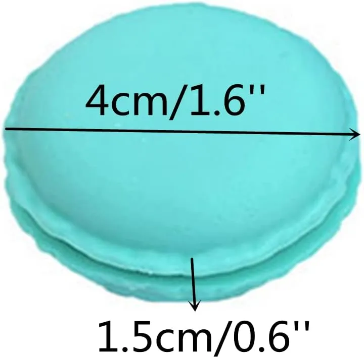 HAN SHENG 30 Pcs Cute Macaron Mini Storage Case Jewelry Box Case Jewelry Storage Container Earring Travel Organizer (Blue)