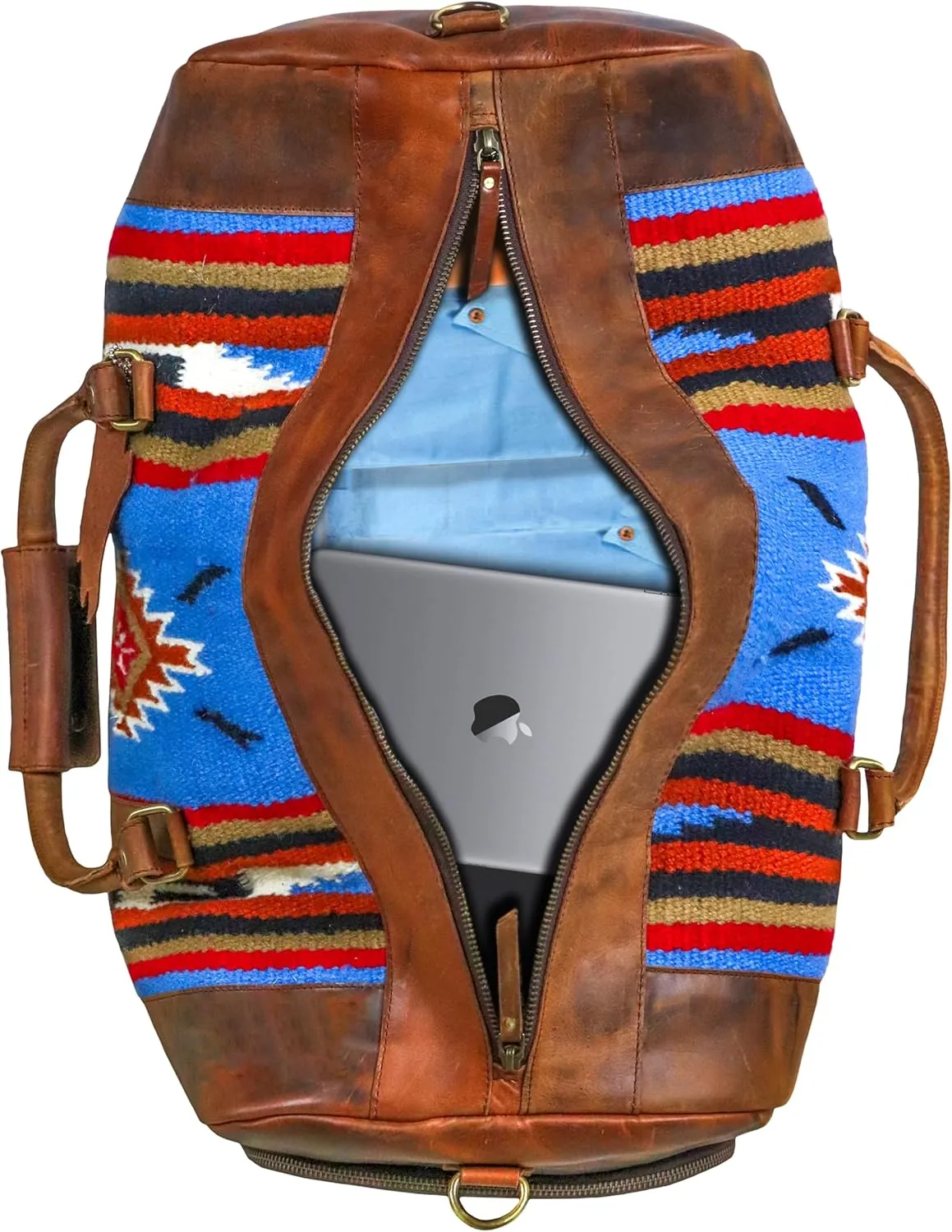 Handmade Duffle Bag leather heavy duty Gym Sports Airplane Overnight Luggage Carry On Unisex Travel Hand Rug Wollen Gift for His/Her (Duffle Bag Style_02)