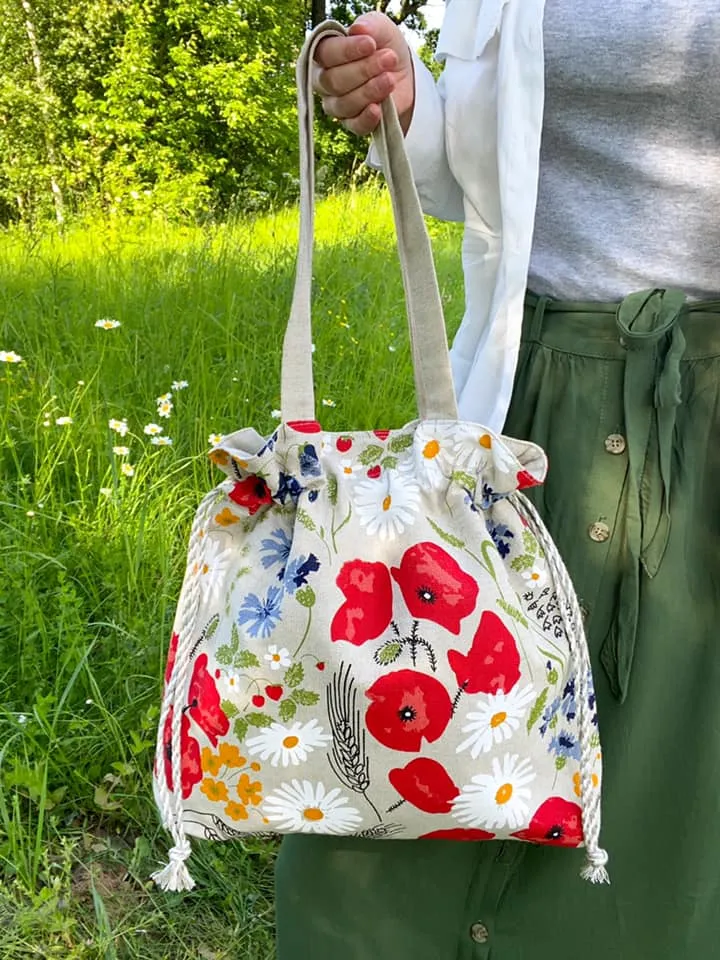 Handmade Linen Tote Bag