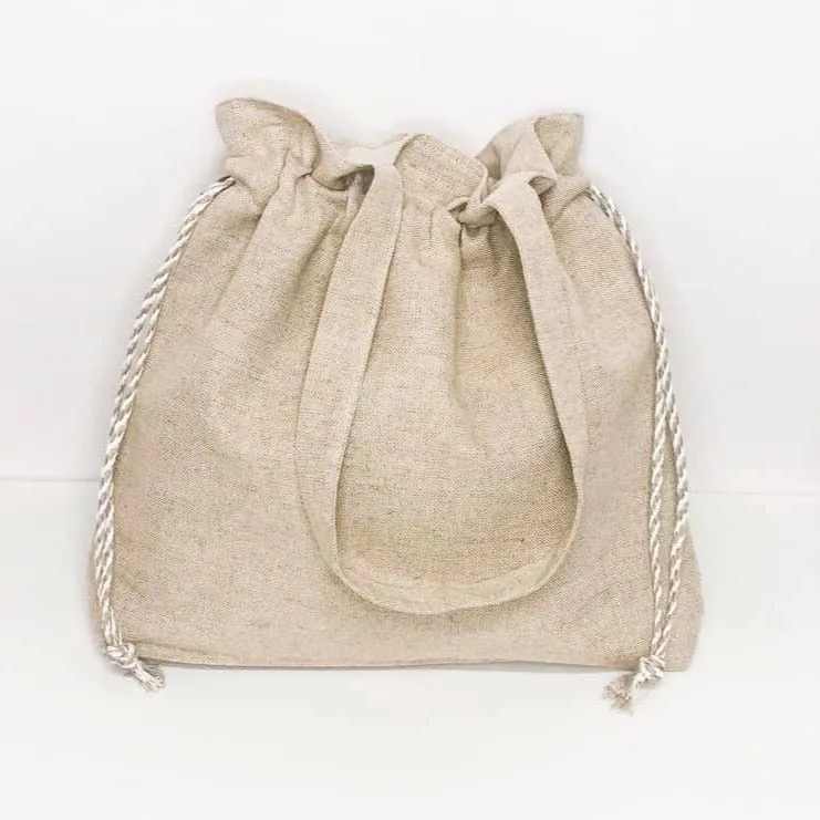 Handmade Linen Tote Bag