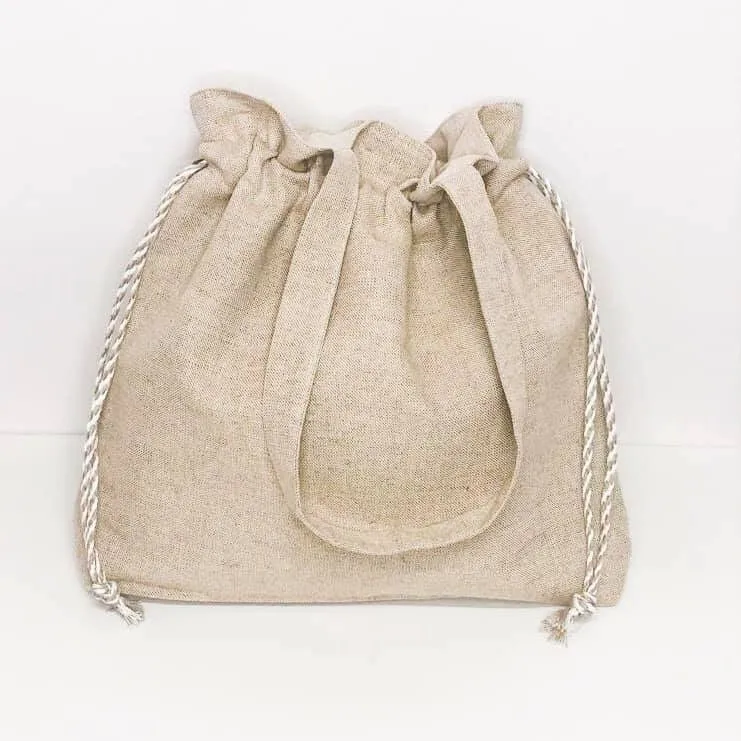 Handmade Linen Tote Bag