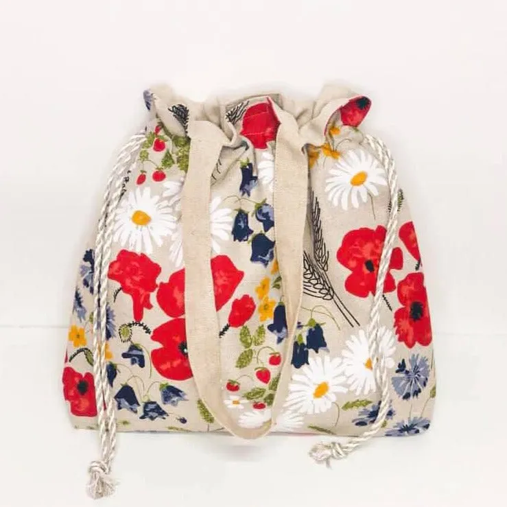 Handmade Linen Tote Bag