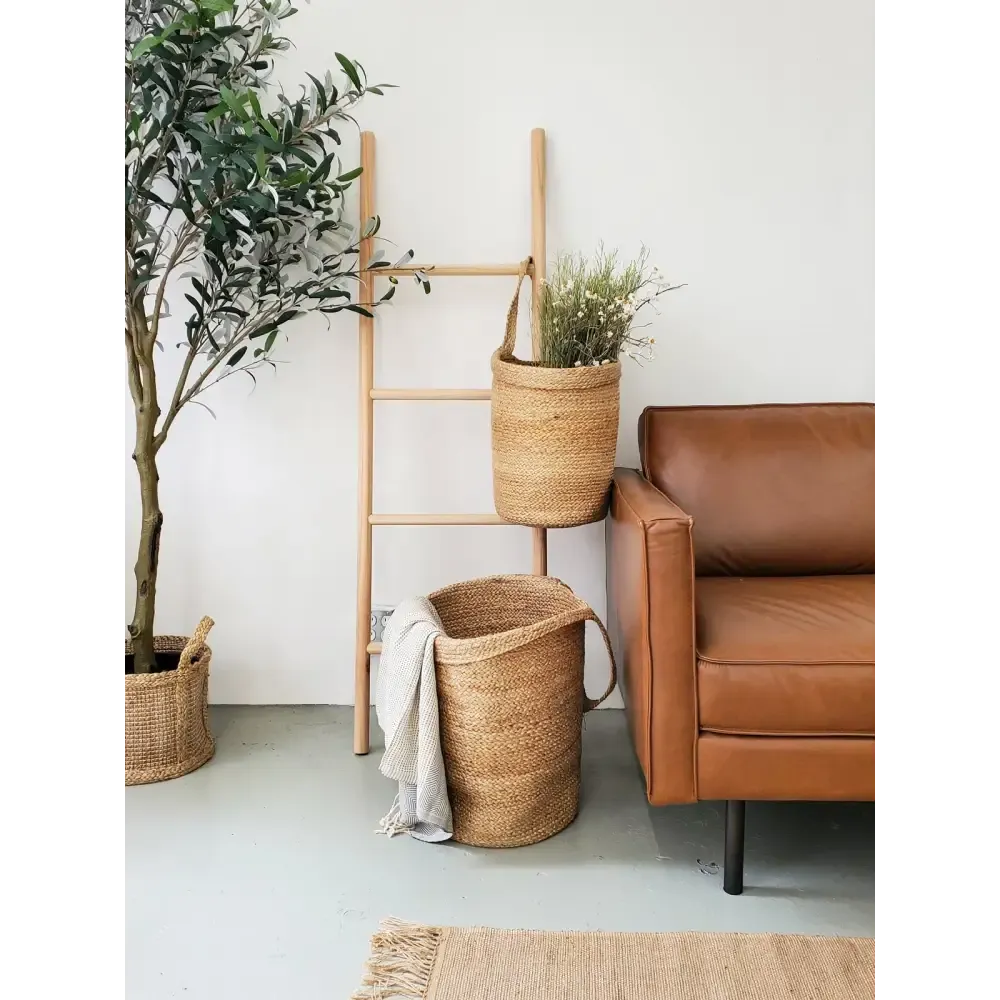 Handmade Wall-Hanging Basket with Artisanal Touch for Home Decor