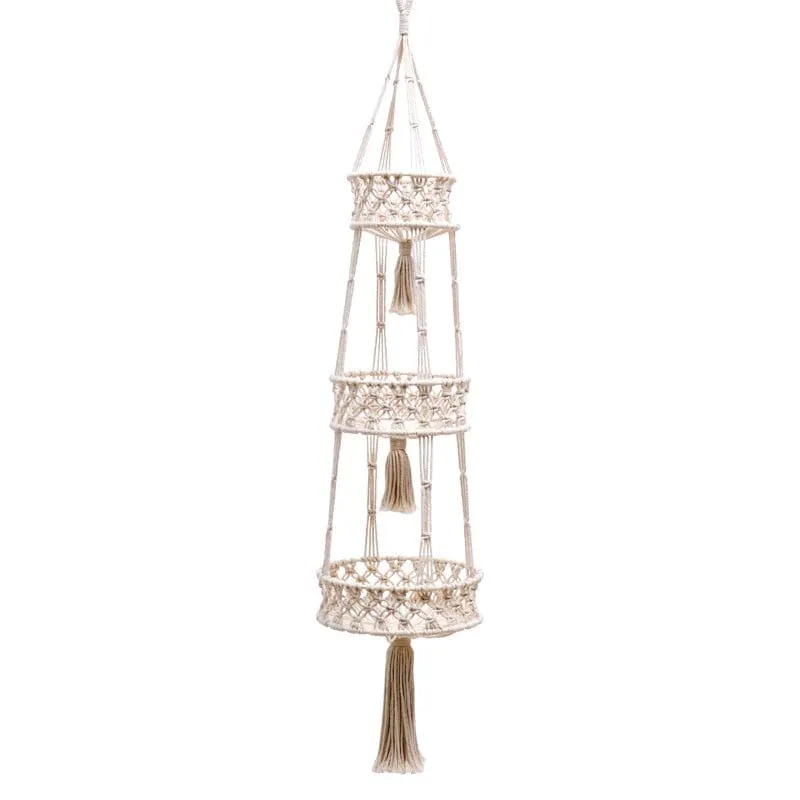 Hanging Macrame Storage Basket