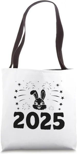 Happy New Year 2025 Easter Day Egg Chocolate Hunting Tote Bag