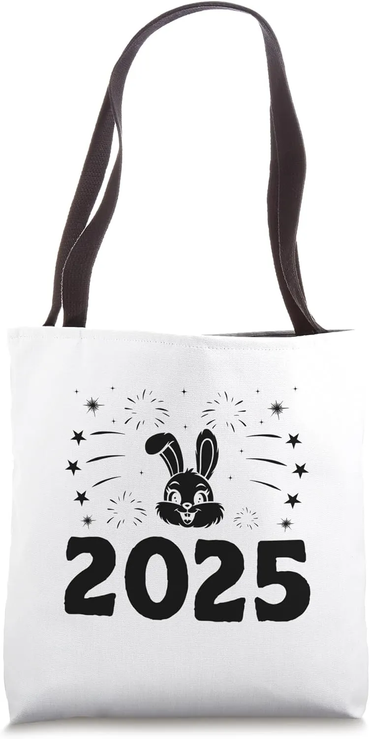 Happy New Year 2025 Easter Day Egg Chocolate Hunting Tote Bag