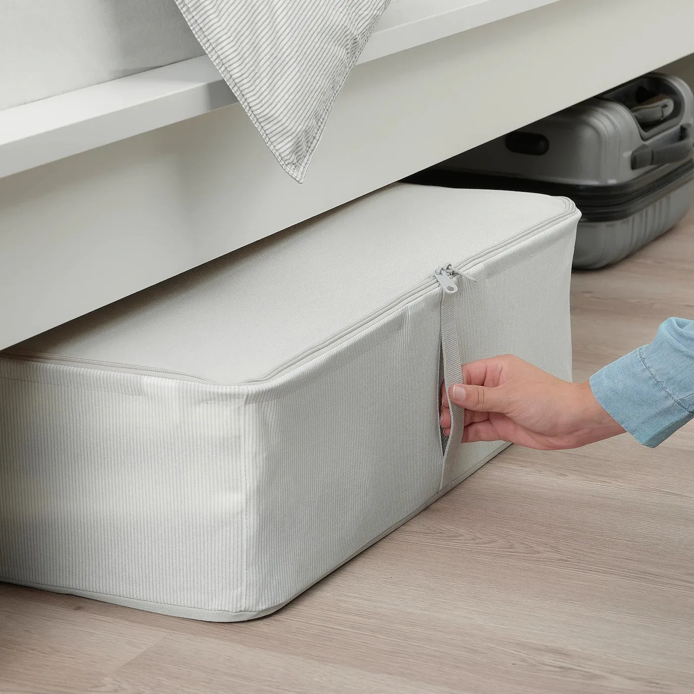 HEMMAFIXARE storage case, fabric striped/white/gre, 10503920