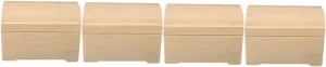 Hemoton 4pcs House Storage Bin Natural Dollhouse Decor Miniature Storage Box for Creative Interior Styling Compact Design for Dollhouse Room Decoration