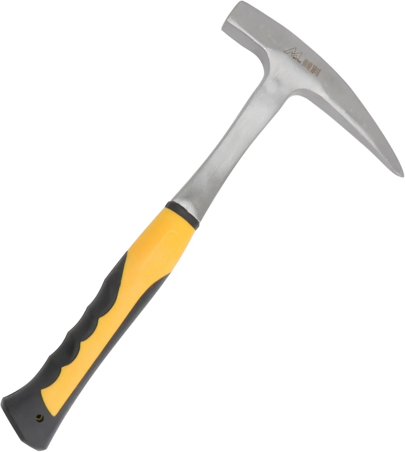 HEMOTON Multifunctional Masons Hammer Geology Exploration Hammer Pointed Tip Sturdy Carbon Steel for Rock Chipping