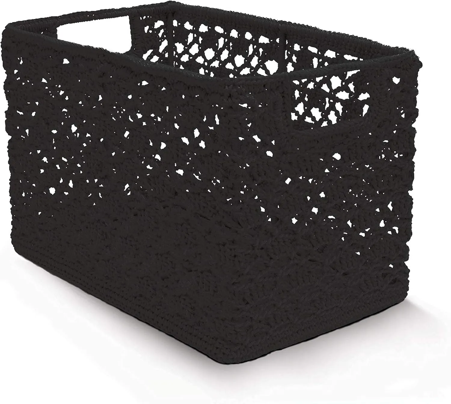 Heritage Lace Mode Crochet 12x7x8 Wire Basket, Gray