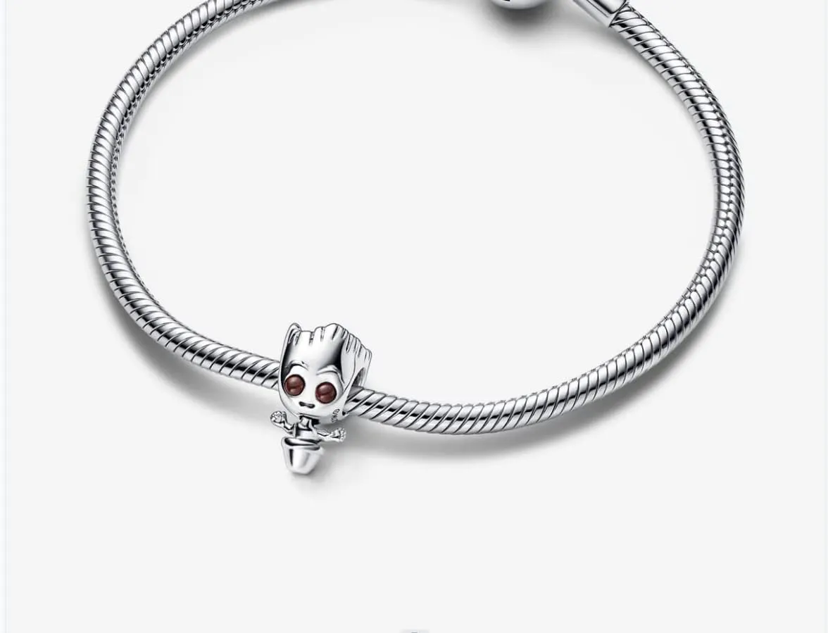 Hero Charm Cubic Zirconia 925 Sterling Silver ，Heart Beads Perfect Mom Charms Birthday Christmas Jewelry Gifts Women