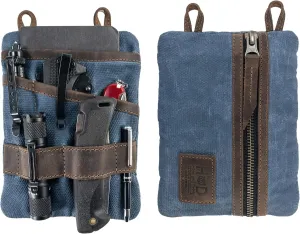 Hide & Drink, Multi-Tool Pocket Pouch XL, Compact Multipurpose EDC Zippered Bag, Mini Camping Tool Case, Knife Holster, Handmade Slim Organizer