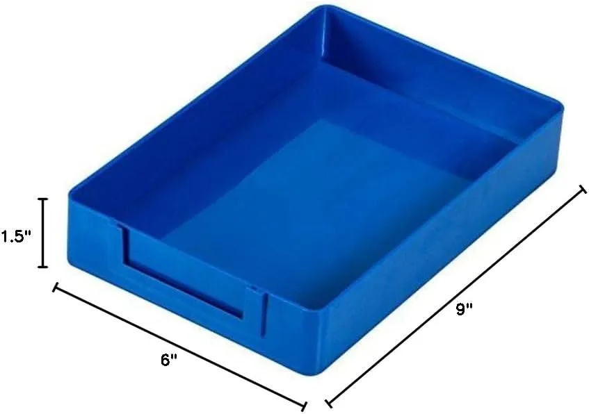 Hilco Standard Job Trays Box of 24 (Blue)
