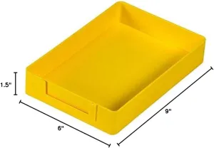 Hilco Standard Job Trays Box of 24 (Yellow)