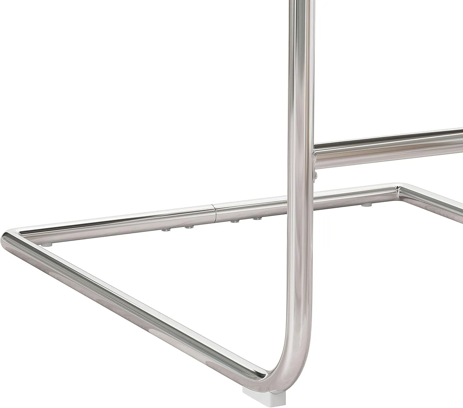 Hillsdale, Breuer Metal Counter Height Stools with Vertical Tufting, Set of 2, Gray
