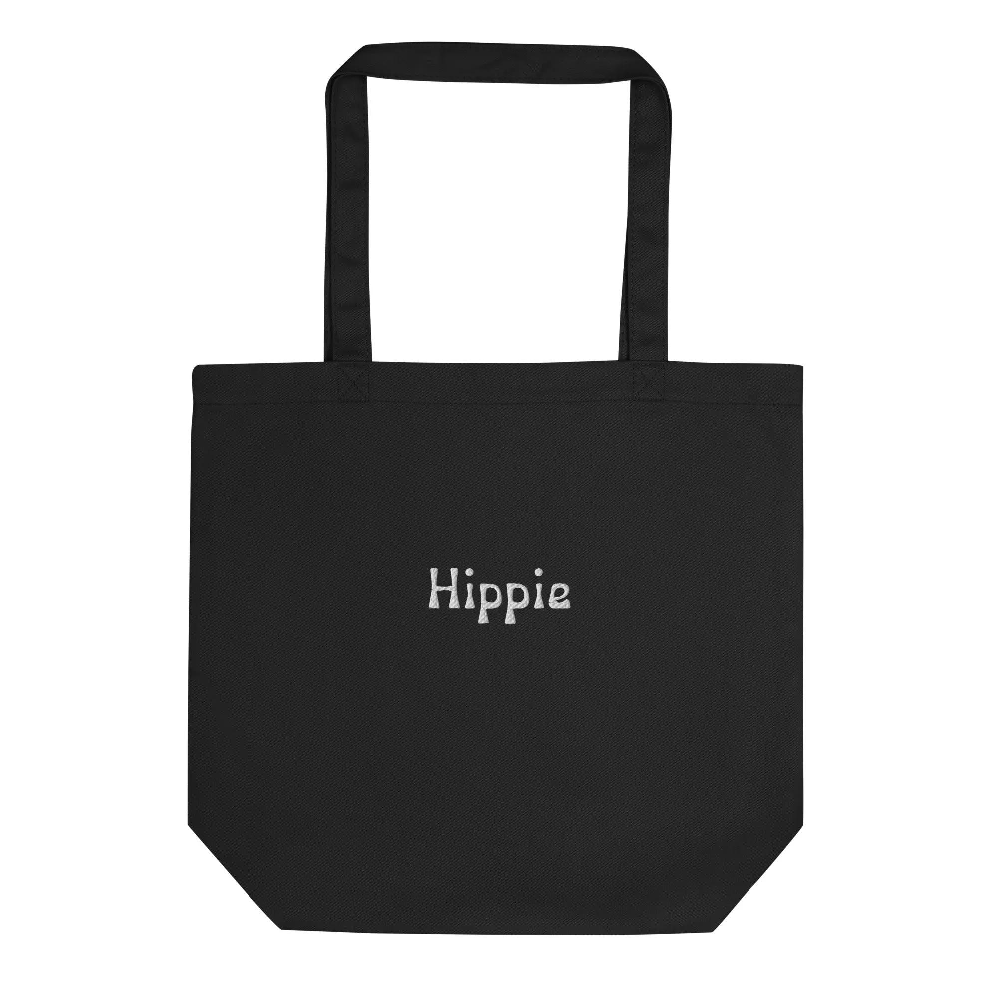 Hippie Embroidered Organic Tote Bag