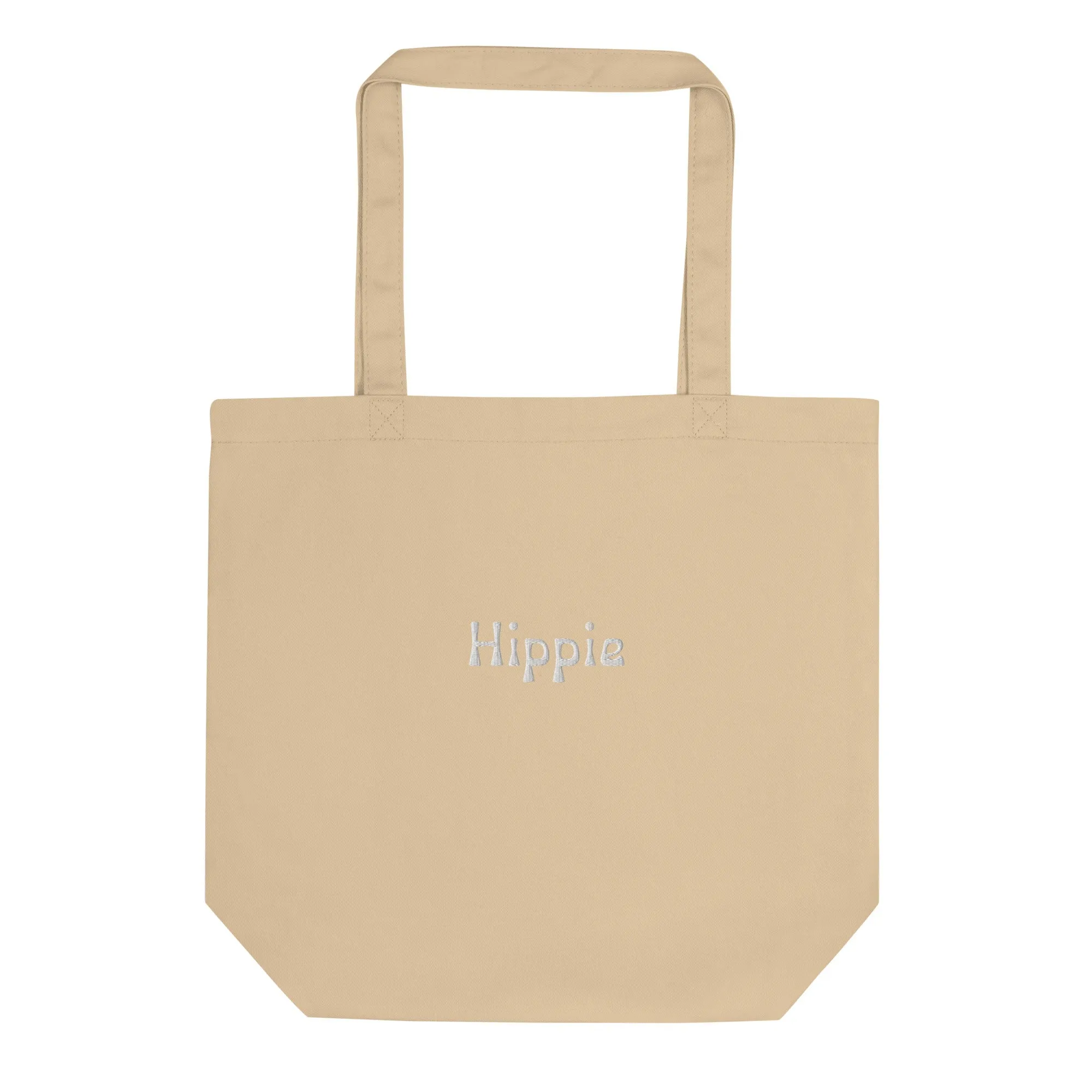 Hippie Embroidered Organic Tote Bag