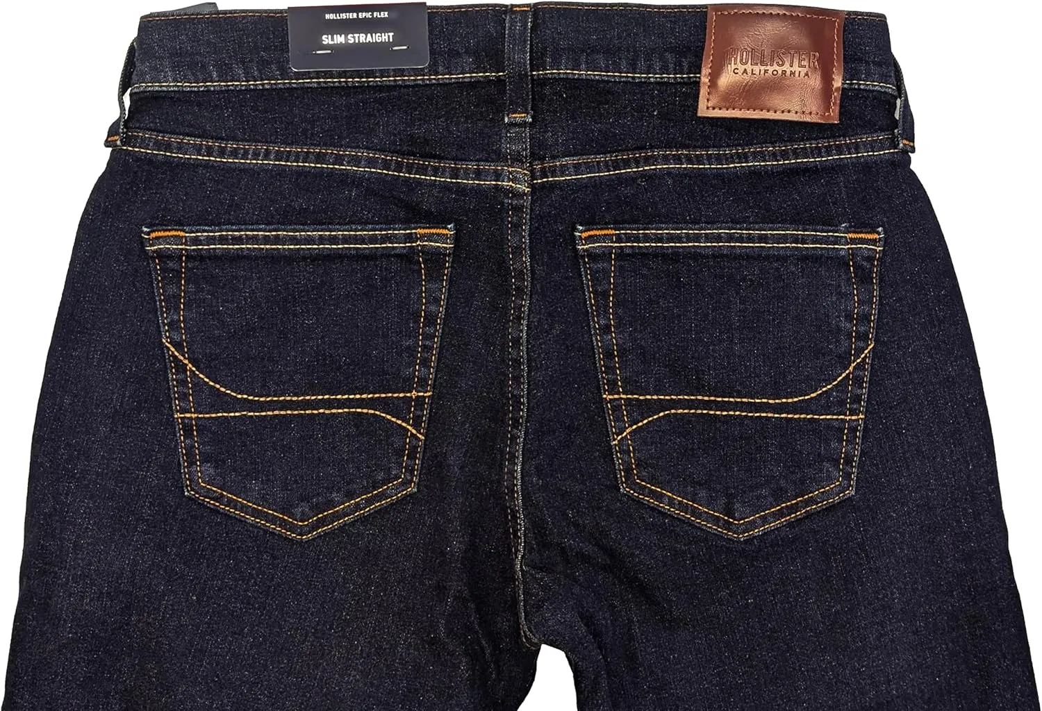 Hollister California Men's Epic Flex Slim Straight Jeans HOM-32