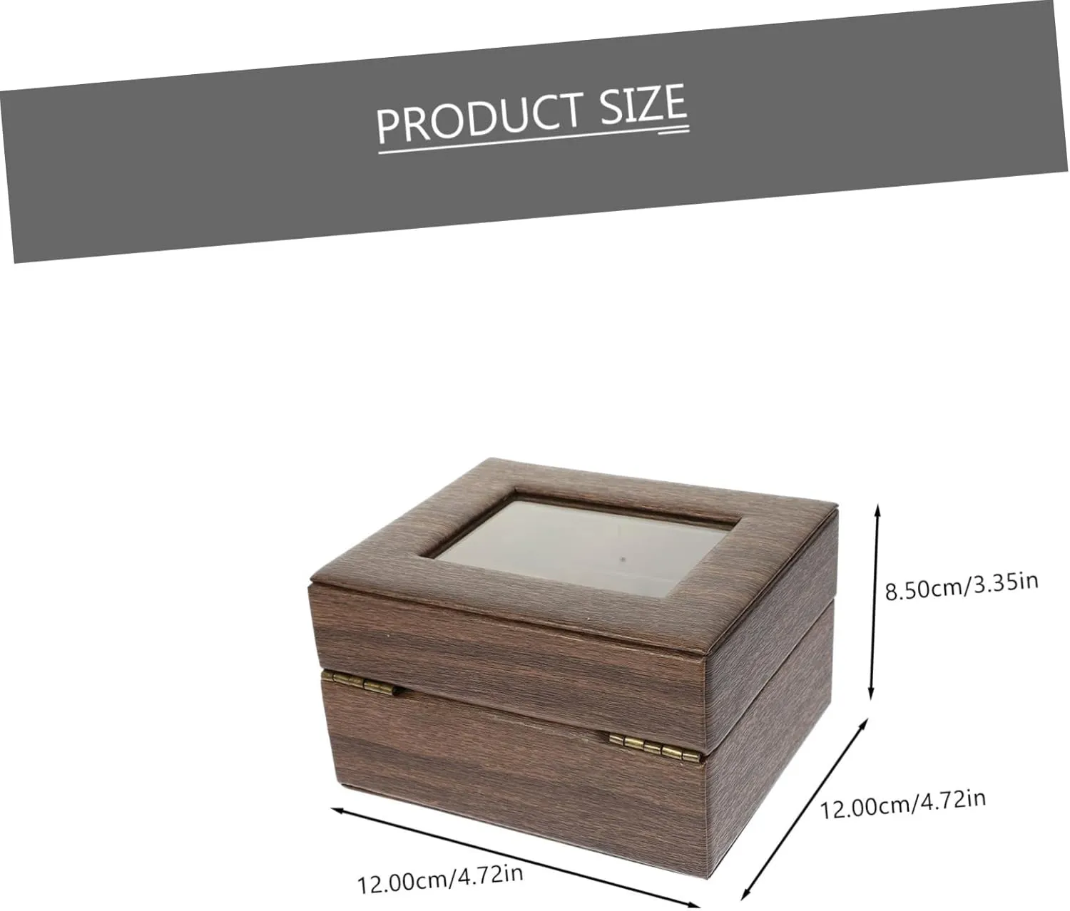 Home Watch Storage Box for Jewelry and Bracelets Elegant Display Case for Wristwatches and Accessories Compact Organizer Smooth Finish for Bedroom Desk