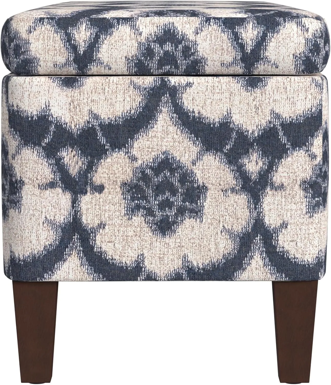 HomePop Large Decorative Storage Bench - Blue Medallion Print