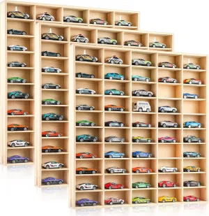 Hot 1/64 Diecast Wheels Display Case Holds Toy Cars Wooden Wall Mount Car Display Shelf Storage Organizer Case for Toy Collectibles, Wheel, Model, 10 Layers (150 Spaces in Total)